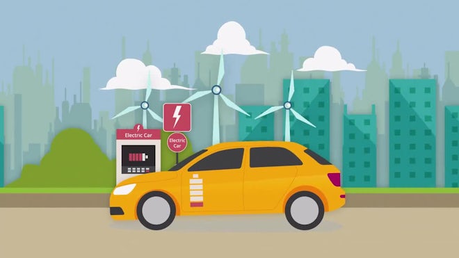 Electric Car Charging Animation - Stock Motion Graphics | Motion Array