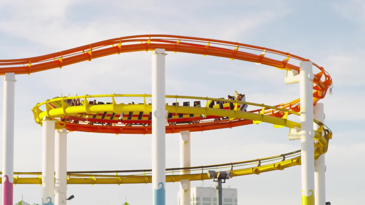 West Coaster At Pacific Park Stock Video Motion Array