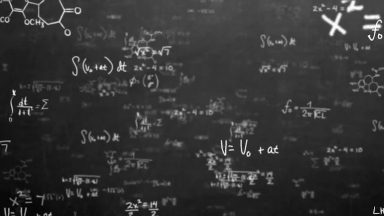 Black Math Equations and Formulas - Motion Graphics | Motion Array