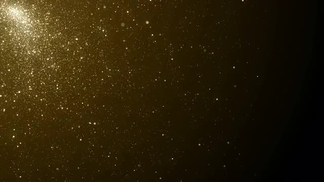 Gold Particles Shower Background Loop: Stock Motion Graphics