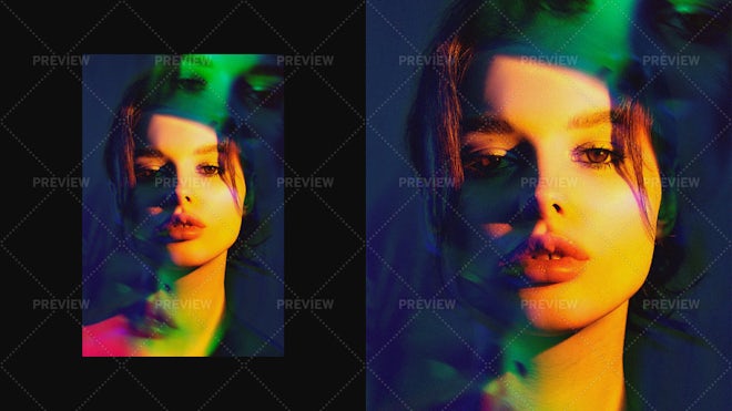 Vivid Light Contour Photo Effect - Graphics