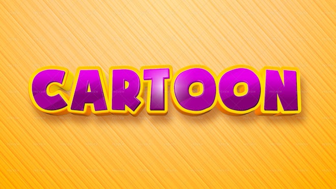 Cartoon Text Effect - Graphics | Motion Array