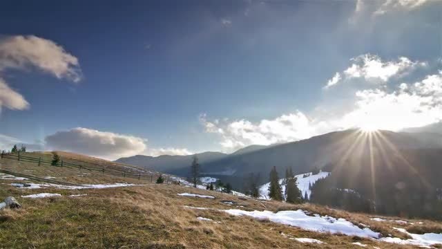 Mountain Time Lapse: Stock Video