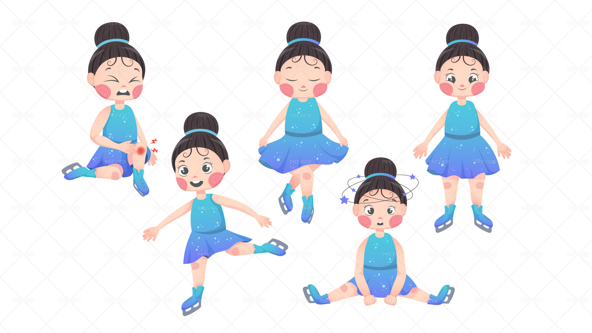 Cute girl in differnt poses. Vector women character for animation,  advirtisign or game. Paper cut doll 28003437 Vector Art at Vecteezy