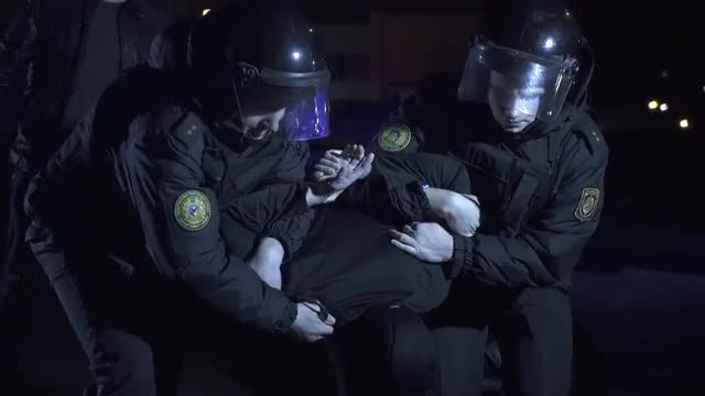 Police Detain A Criminal: Stock Video