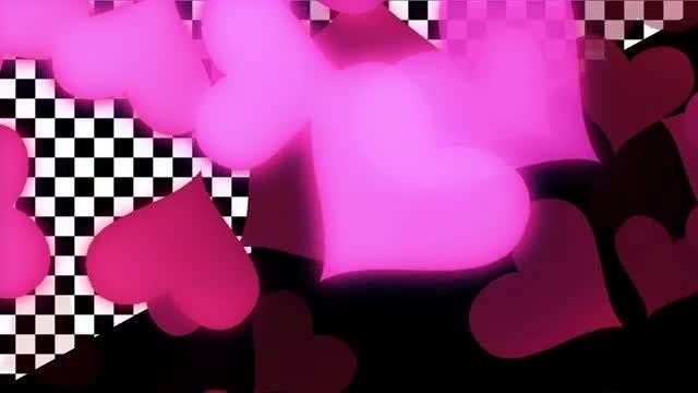 Glowing Hearts: Stock Motion Graphics