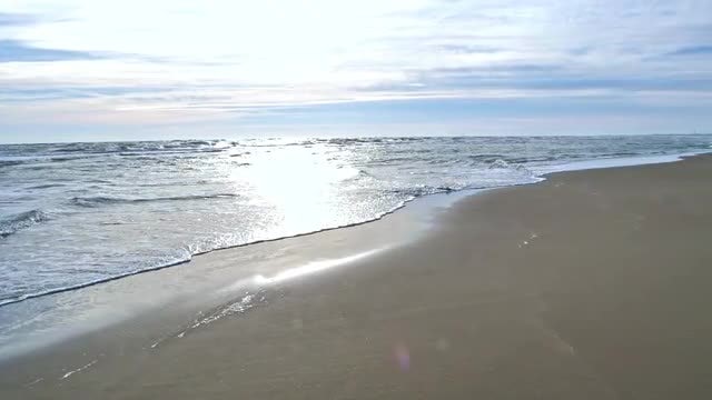 Waves Across The Shore: Stock Video