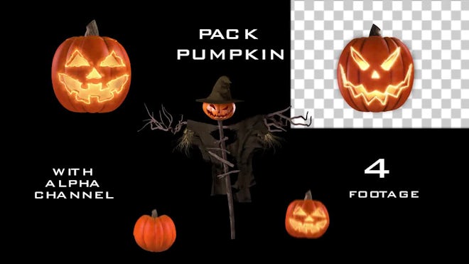 Evil Halloween Pumpkin Stock Motion Graphics Motion Array