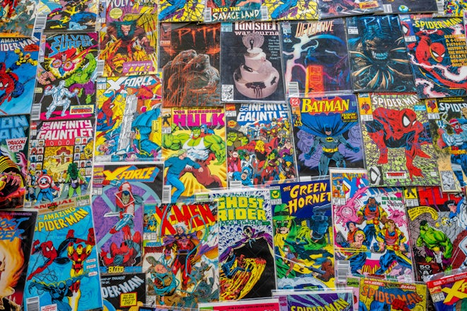 Large Collection Of Comic Books - Stock Photos | Motion Array