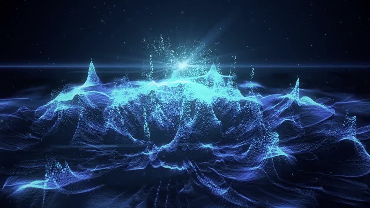 Abstract Blue Technology Background Stock Motion Graphics