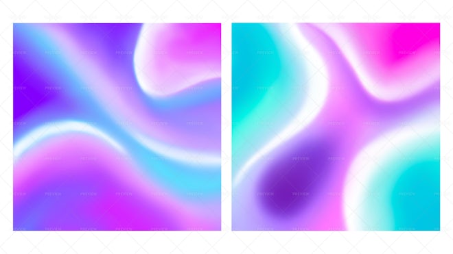 30 Holographic Iridescent Backgrounds - Graphics