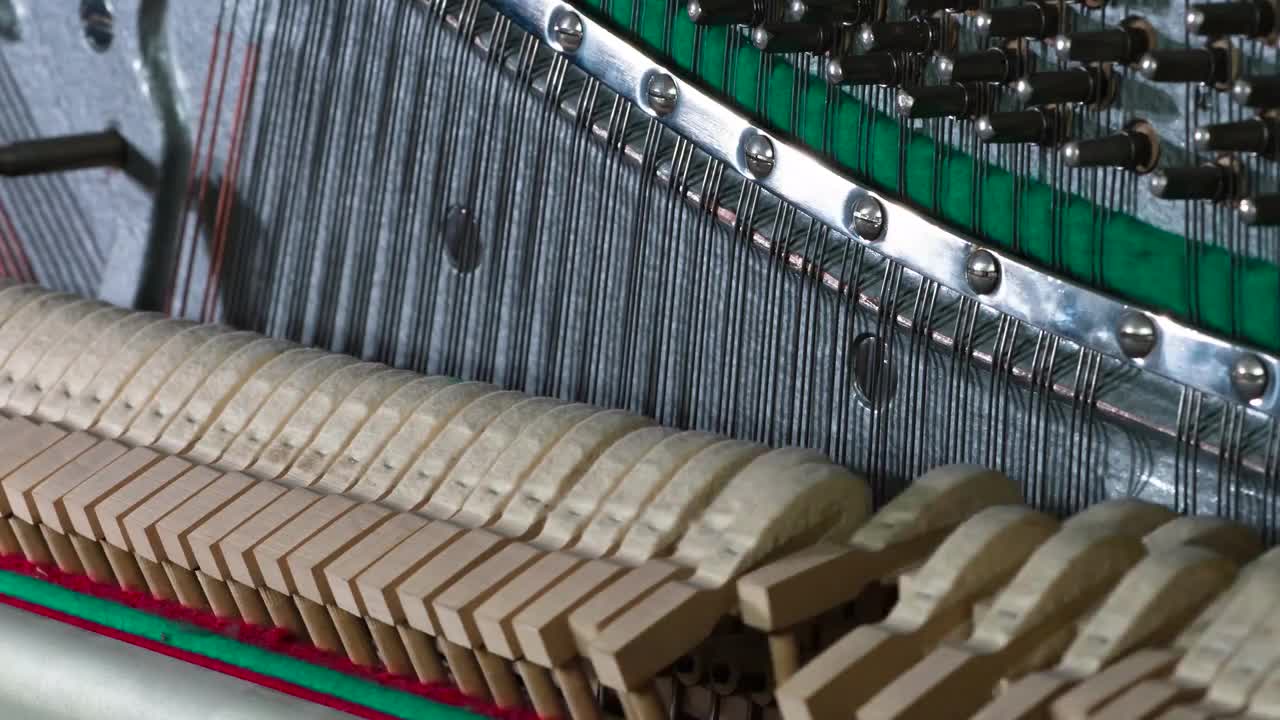 Strings And Hammers Piano Stock Video Motion Array