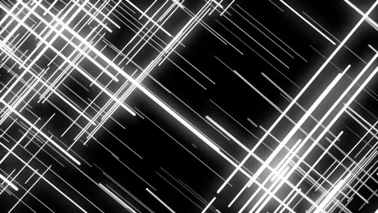 Black White Abstract Grid Lines - Stock Motion Graphics | Motion Array