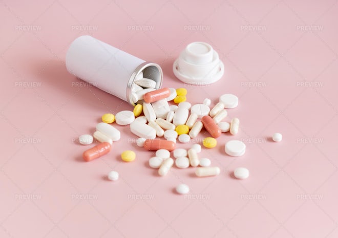 Mix Medicine Pill Bottle