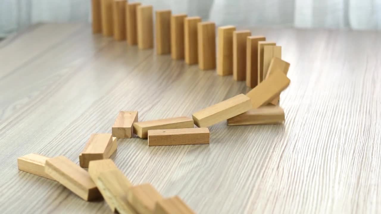 Domino Effect Stock Video Motion Array