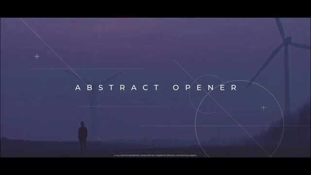 Abstract Opener: After Effects Templates