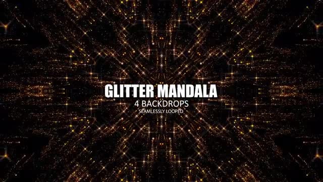 Glittery Star Mandalas Pack: Stock Motion Graphics