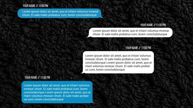 Text Messages: Premiere Pro Templates