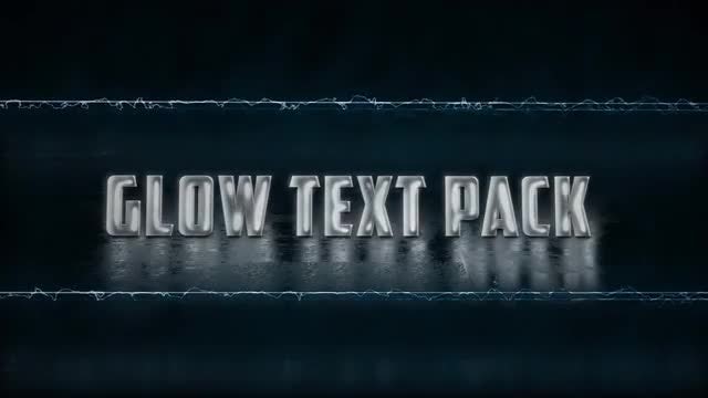 Glow Text Animations: Motion Graphics Templates