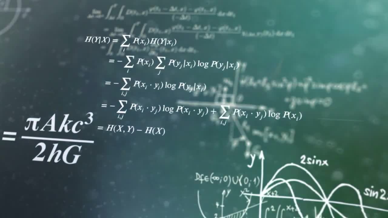 Fascinating Mathematical Formulas - Stock Motion Graphics | Motion Array