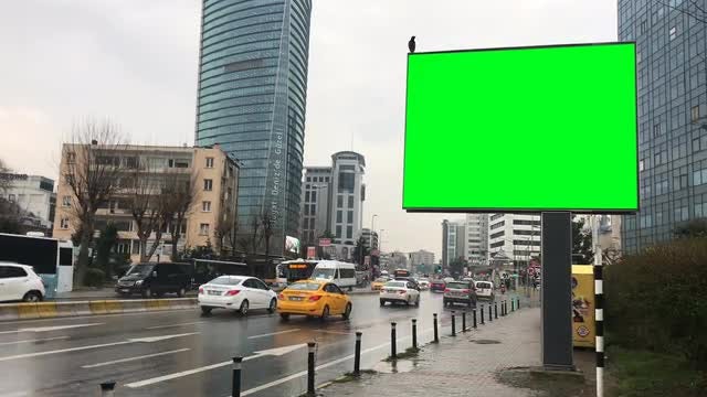 Billboard By The Road: Stock Video
