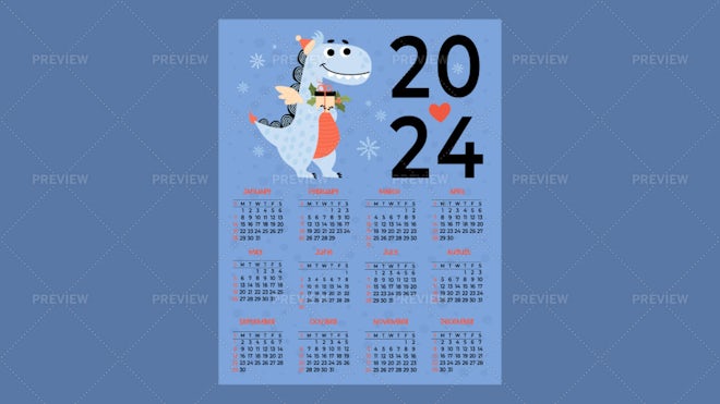 Kids annual calendar 2024 Cute Children toys, girl doll, plush toys in  cartoon style. Vector vertical template 12 months in English. Week starts  on Mo Stock Vector Image & Art - Alamy