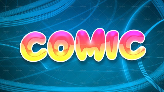 Comic Text Effect - Graphics | Motion Array