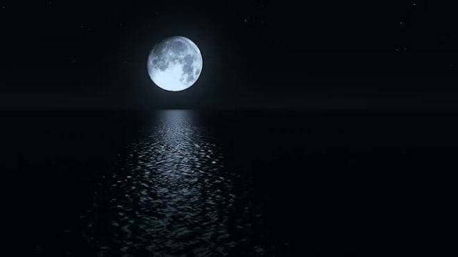 Moonlight Over The Black Sea - Stock Motion Graphics | Motion Array