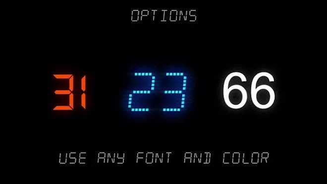 number counter after effects download