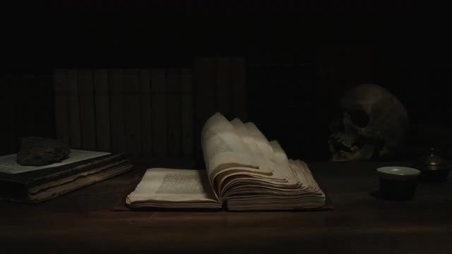 Mysterious Study Room: Stock Video