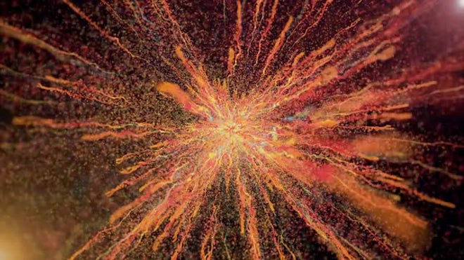 Color Powder Burst - CG Animation - Stock Motion Graphics