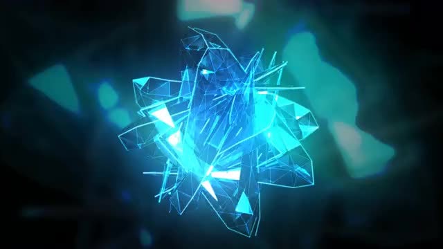 Music Transforming Abstract Crystal: Stock Motion Graphics