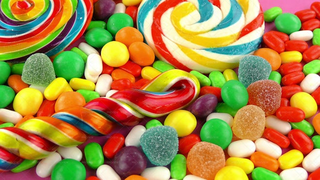 Colorful Mix Of Sweet Candies - Stock Photos | Motion Array