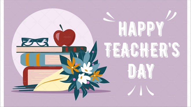 Teachers Day Banner - Graphics | Motion Array