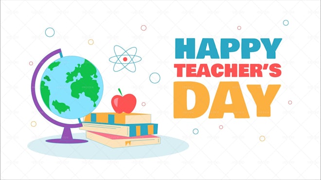 Teachers Day Banner - Graphics | Motion Array