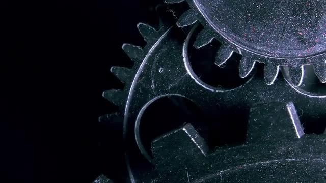 Grunge Clock Gears: Stock Video