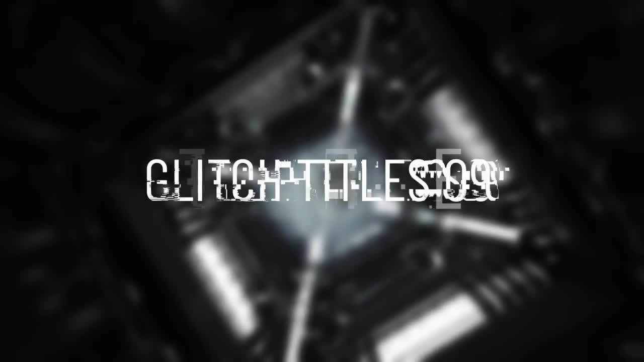 Glitch Titles Pack After Effects Templates Motion Array