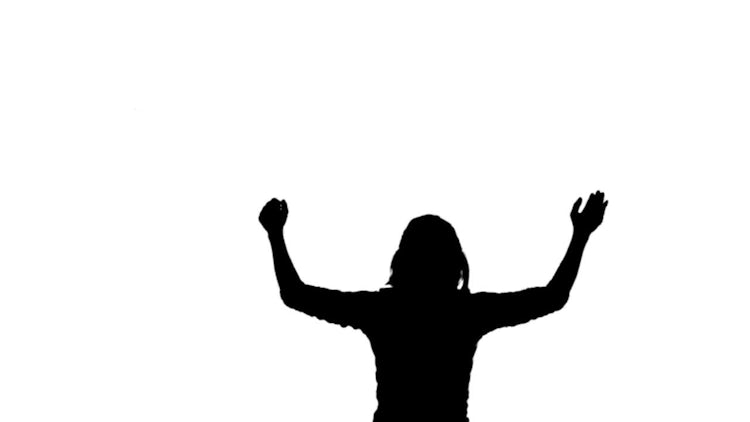 Silhouette Woman Applause - Stock Motion Graphics | Motion