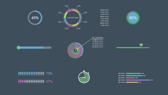 Flat Infographic Elements: After Effects Templates