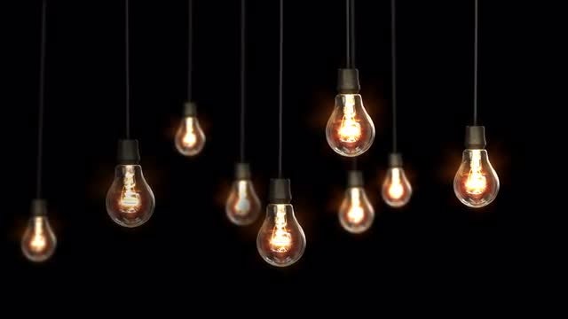 Light Bulbs: Stock Video