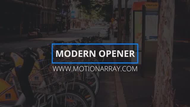 Modern Opener: Premiere Pro Templates