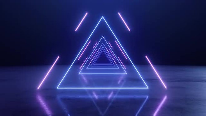 Neon Triangle - Stock Motion Graphics | Motion Array