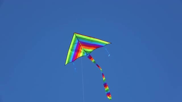 Colorful Kite In The Sky: Stock Video