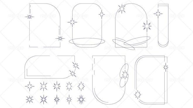 Y2k Aesthetic Form Modern Sipmle Shape Graphic by smirnova.26051994 ·  Creative Fabrica