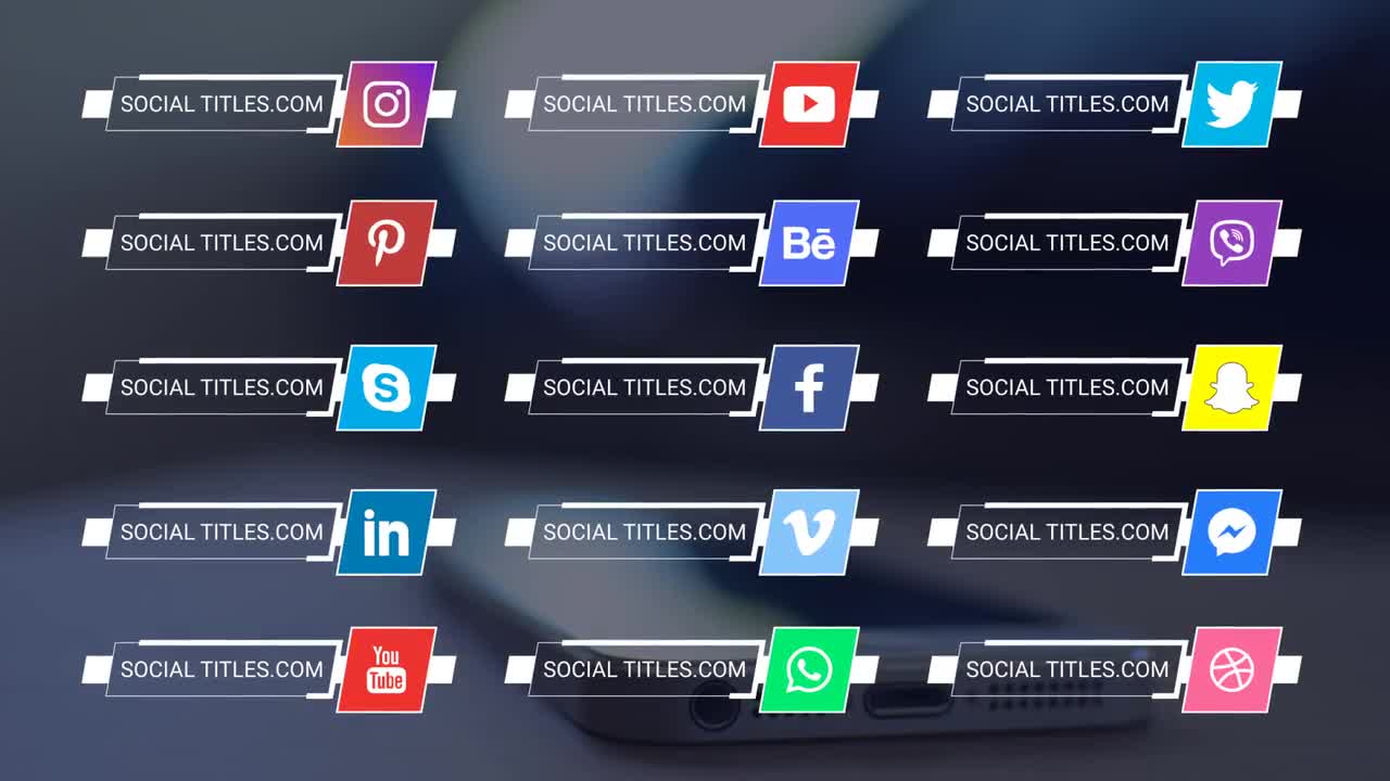 Social Media Titles 4K - Premiere Pro Templates | Motion Array