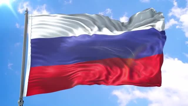 Russia Flag Animation: Stock Motion Graphics