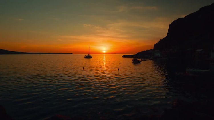 Sunset In The Mediterranean: Stock Video