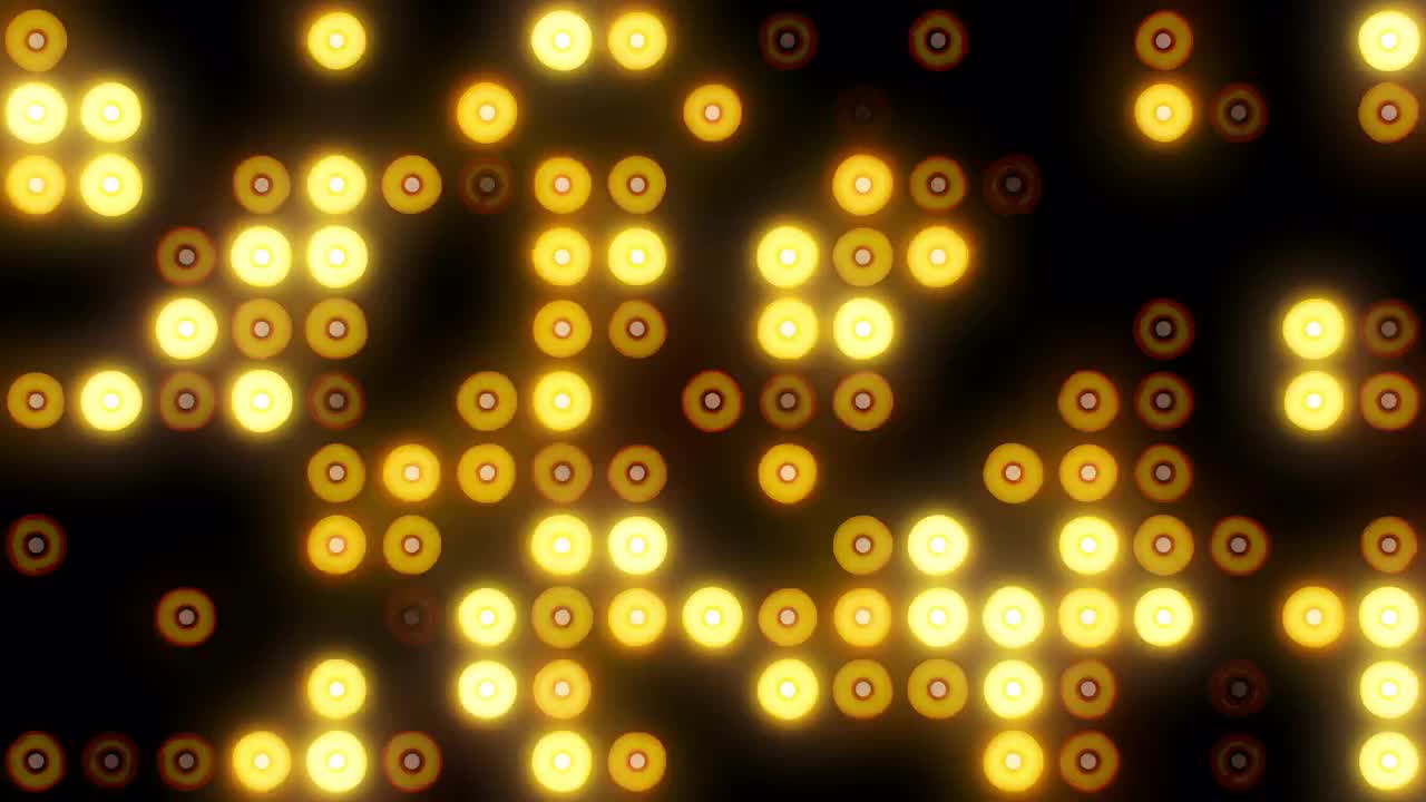 Gold LED Video Wall Stock Motion Graphics Motion Array