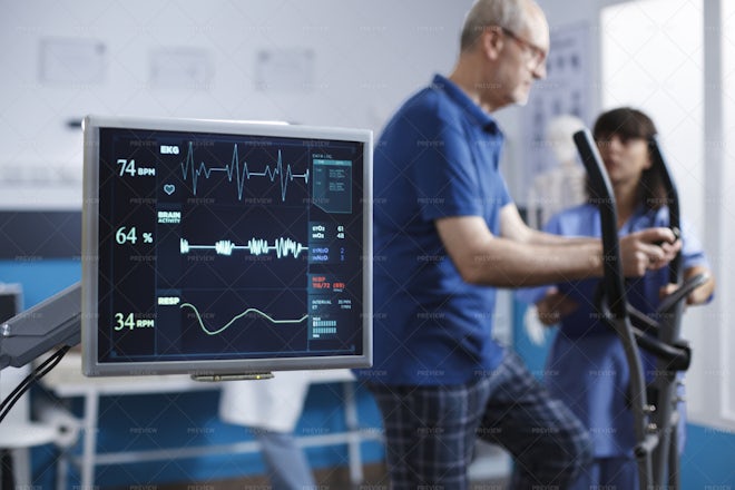 Tracking Vital Signs During Physio - Stock Photos | Motion Array