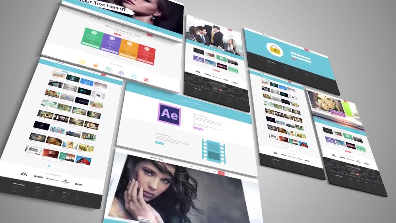 Download Website Presentation After Effects Templates Motion Array